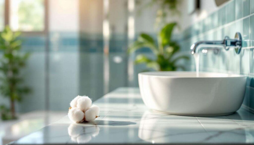 Badezimmer immer frisch und sauber: Ein Wattebausch genügt – spart Geld und Chemie