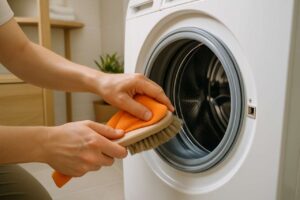 Ohne Essig oder Natron: So wird die Waschmaschinen-Dichtung wieder wie neu