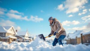 Schneeschippen leicht gemacht: Dieser Trick verhindert, dass Schnee an der Schaufel klebt