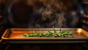 Ich habe einen Rosmarinzweig 10 Minuten in den Ofen gelegt – mit diesem Effekt hätte ich nie gerechnet