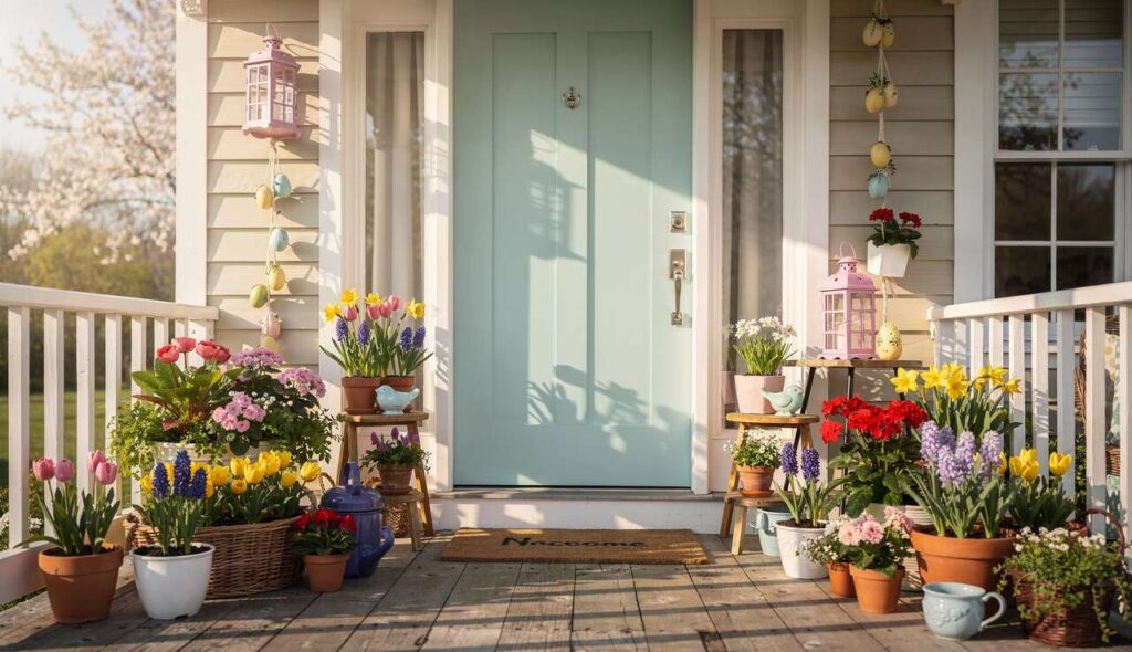 5 geniale Ideen für Frühlingsdeko an deiner Haustür